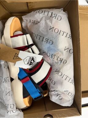 New! Grition Colorblock Women’s Sport Sandals in Blue, Red, Cream